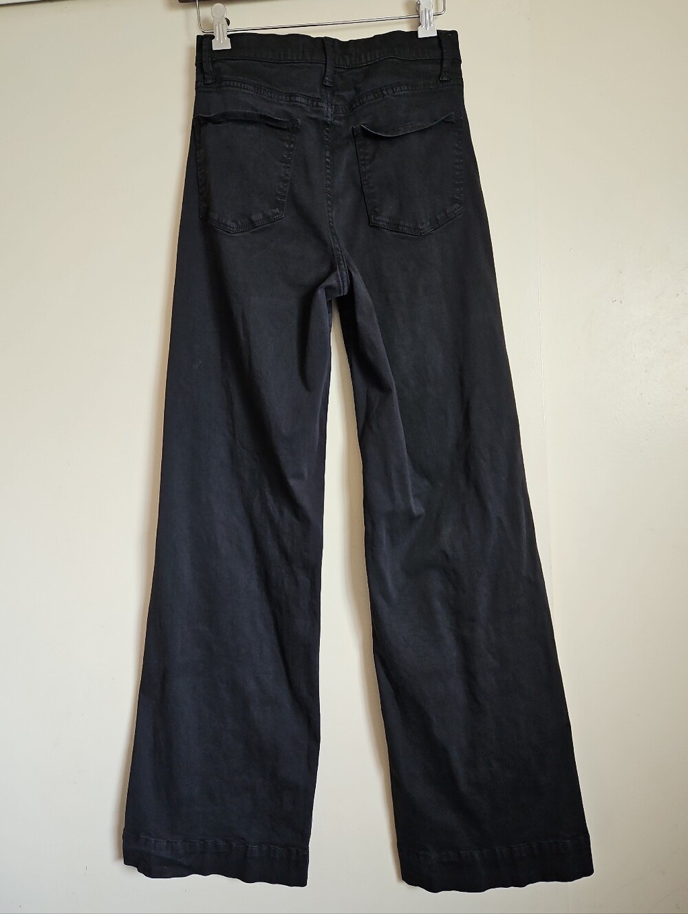Joe's The Mia High-Rise Faded Black Wide-Leg Jeans Size 26 Long - Picture 2 of 14